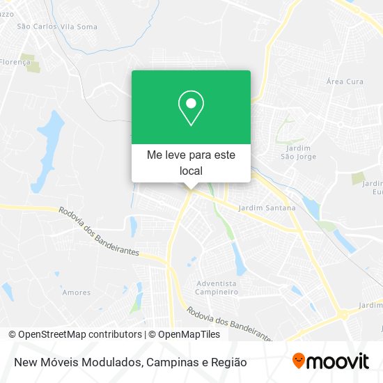 New Móveis Modulados mapa