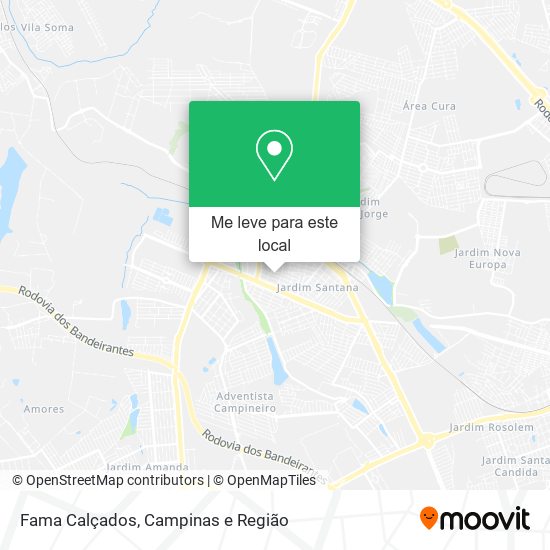 Fama Calçados mapa
