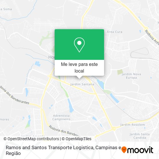 Ramos and Santos Transporte Logistica mapa