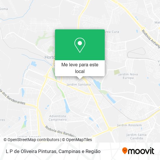 L P de Oliveira Pinturas mapa