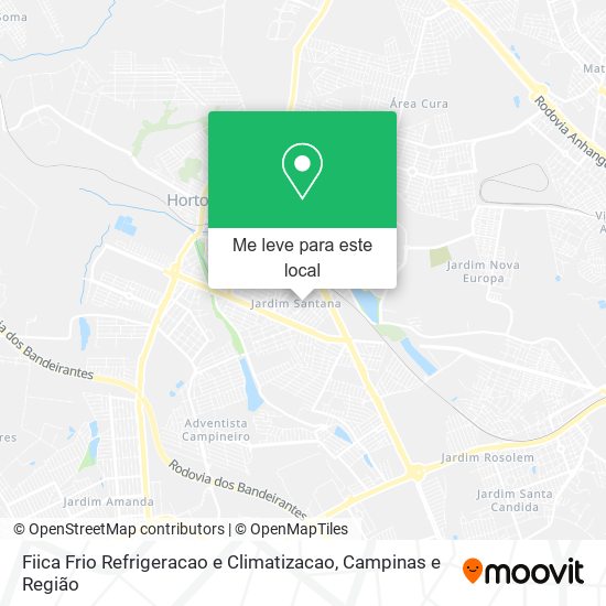 Fiica Frio Refrigeracao e Climatizacao mapa