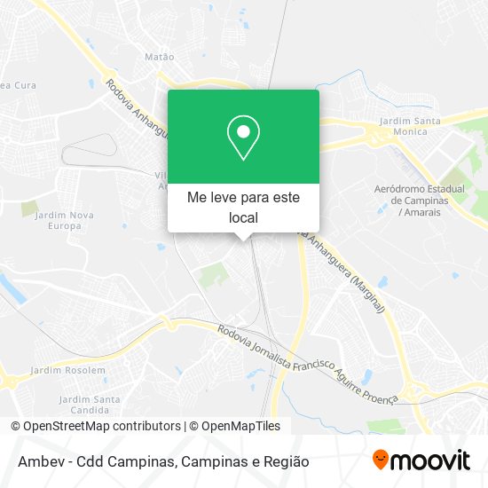 Ambev - Cdd Campinas mapa