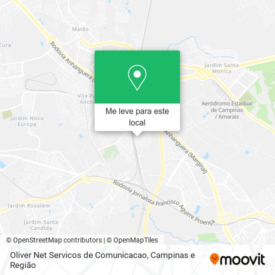 Oliver Net Servicos de Comunicacao mapa