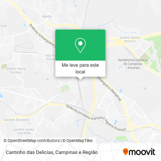 Cantinho das Delicias mapa