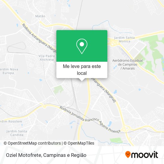 Oziel Motofrete mapa