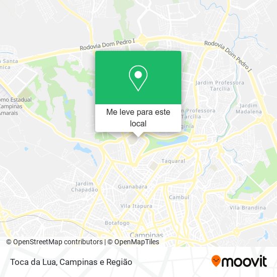 Toca da Lua mapa