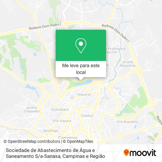 Sociedade de Abastecimento de Água e Saneamento S / a-Sanasa mapa