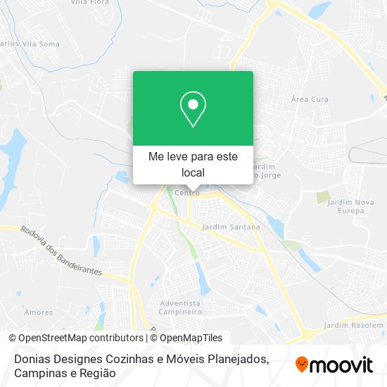 Donias Designes Cozinhas e Móveis Planejados mapa