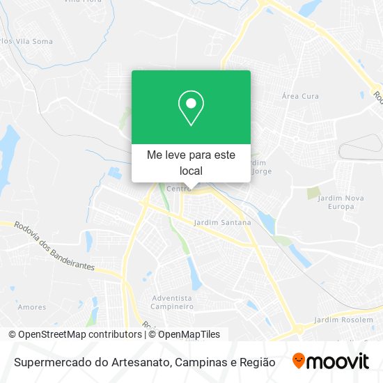 Supermercado do Artesanato mapa