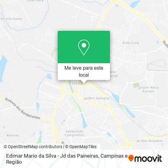Edimar Mario da Silva - Jd das Paineiras mapa