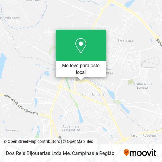 Dos Reis Bijouterias Ltda Me mapa