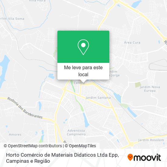 Horto Comércio de Materiais Didaticos Ltda Epp mapa