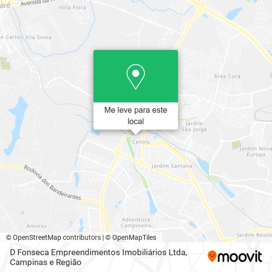 D Fonseca Empreendimentos Imobiliários Ltda mapa