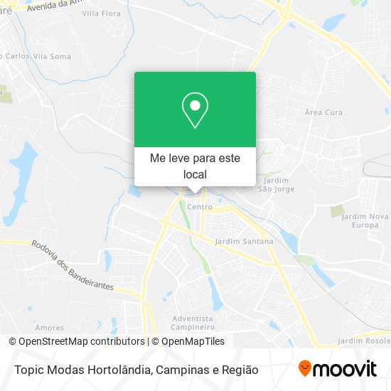 Topic Modas Hortolândia mapa