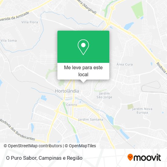 O Puro Sabor mapa