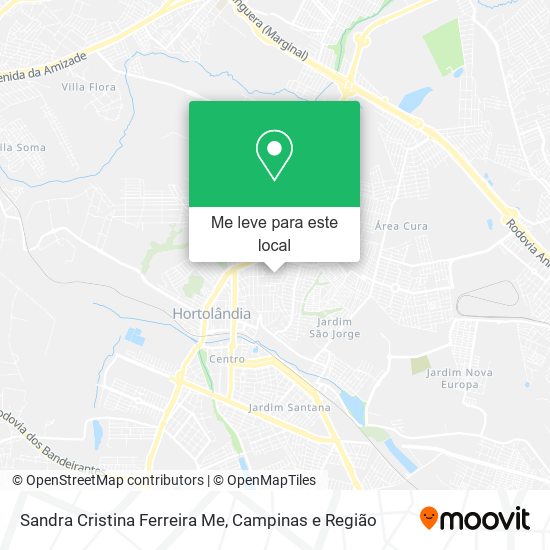 Sandra Cristina Ferreira Me mapa