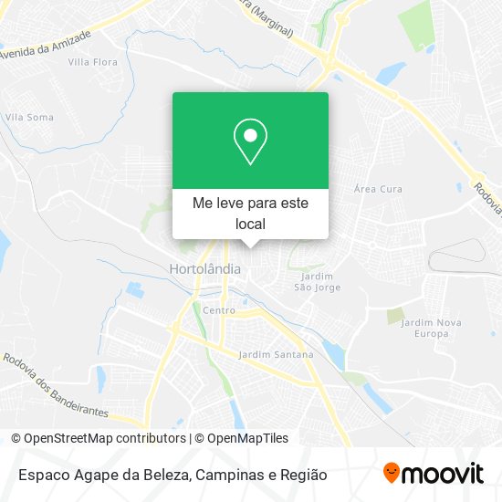 Espaco Agape da Beleza mapa