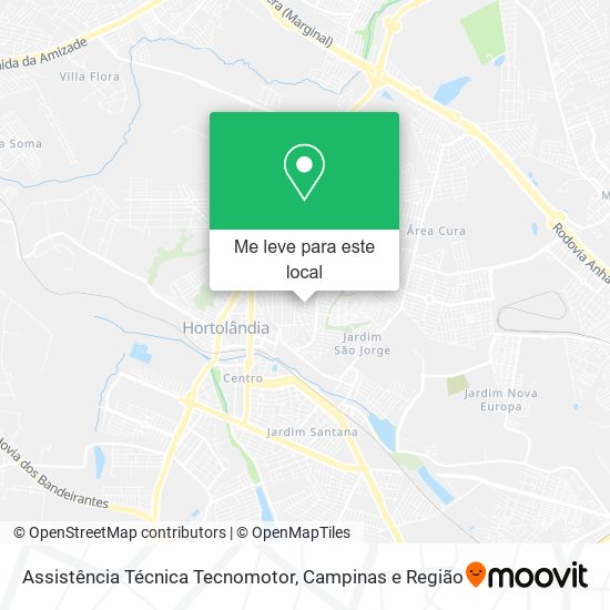 Assistência Técnica Tecnomotor mapa