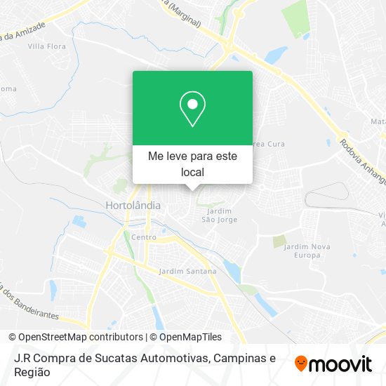 J.R Compra de Sucatas Automotivas mapa