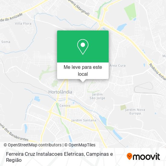 Ferreira Cruz Instalacoes Eletricas mapa