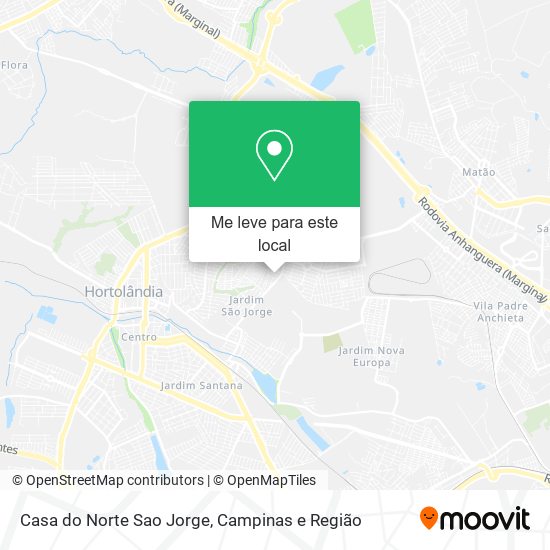 Casa do Norte Sao Jorge mapa
