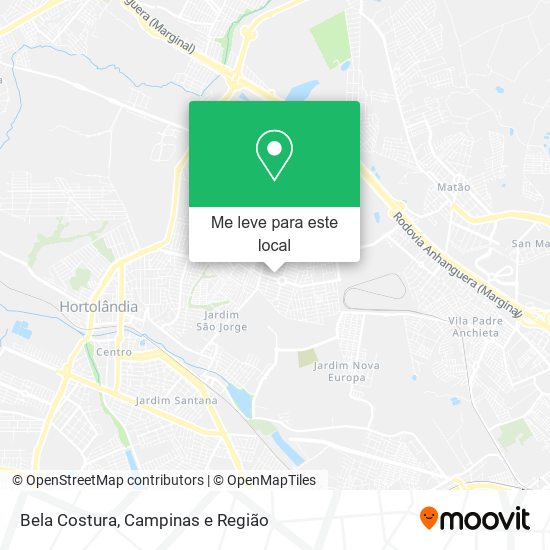 Bela Costura mapa