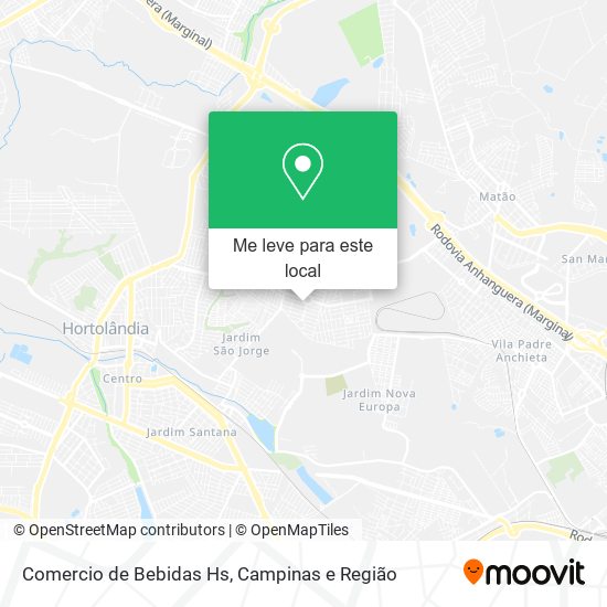 Comercio de Bebidas Hs mapa