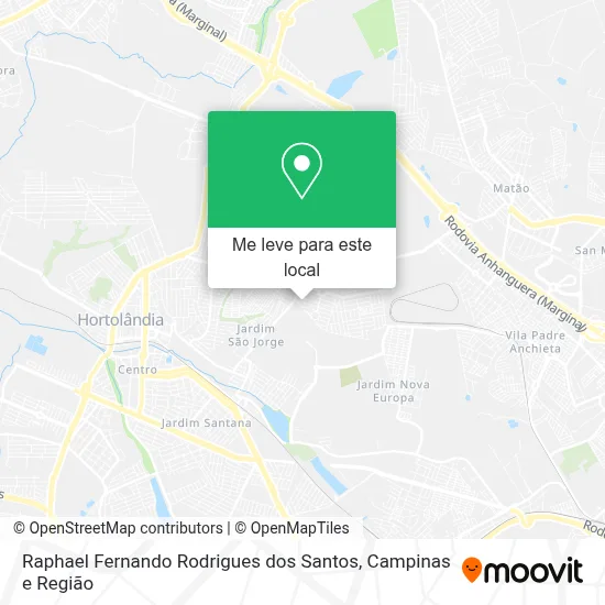 Raphael Fernando Rodrigues dos Santos mapa