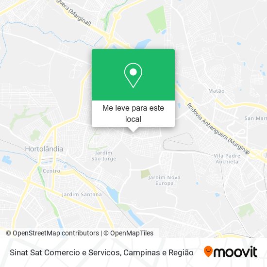 Sinat Sat Comercio e Servicos mapa