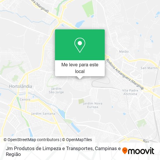 Jm Produtos de Limpeza e Transportes mapa