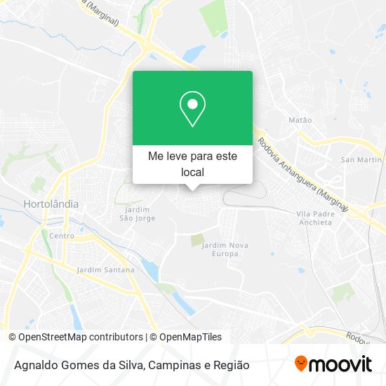 Agnaldo Gomes da Silva mapa