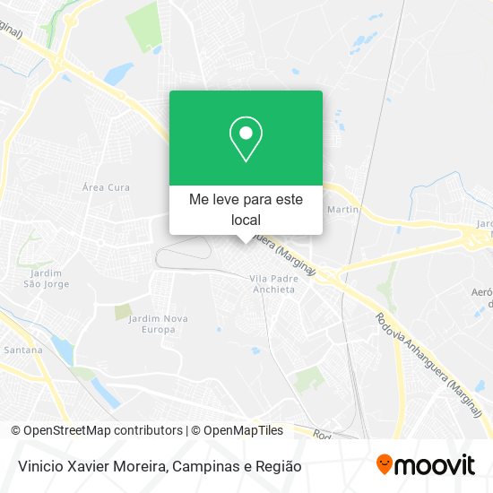 Vinicio Xavier Moreira mapa