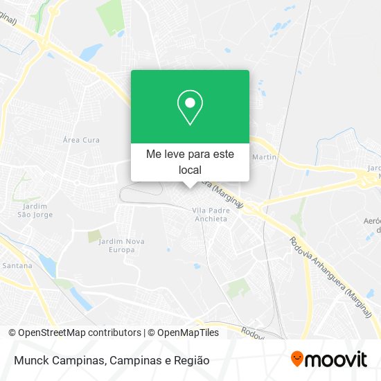 Munck Campinas mapa