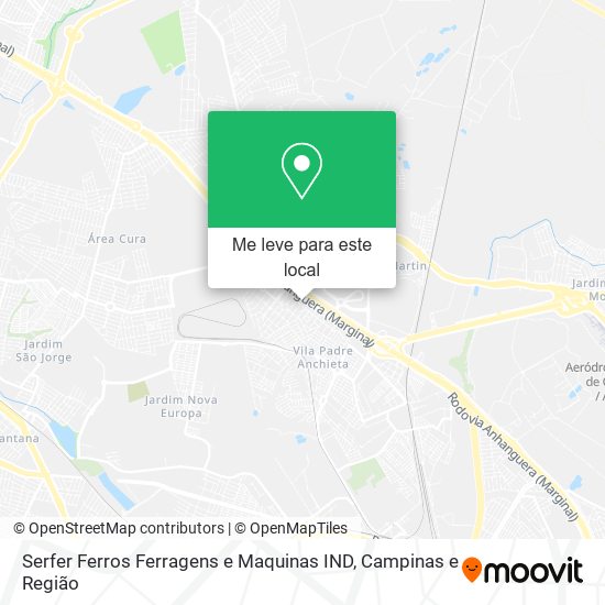 Serfer Ferros Ferragens e Maquinas IND mapa