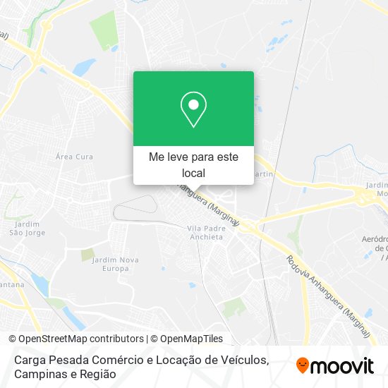Carga Pesada Comércio e Locação de Veículos mapa