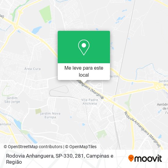 Rodovia Anhanguera, SP-330, 281 mapa