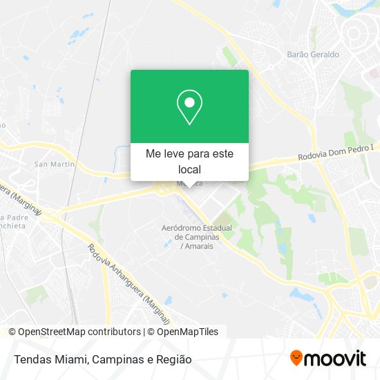 Tendas Miami mapa