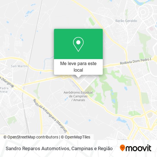 Sandro Reparos Automotivos mapa