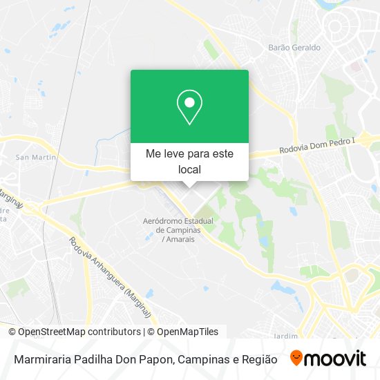 Marmiraria Padilha Don Papon mapa