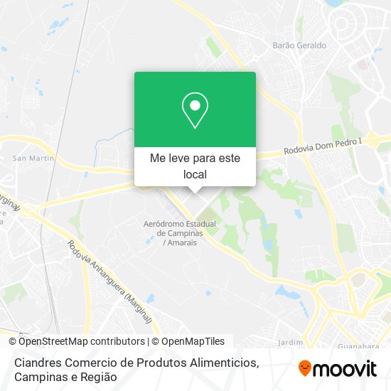 Ciandres Comercio de Produtos Alimenticios mapa