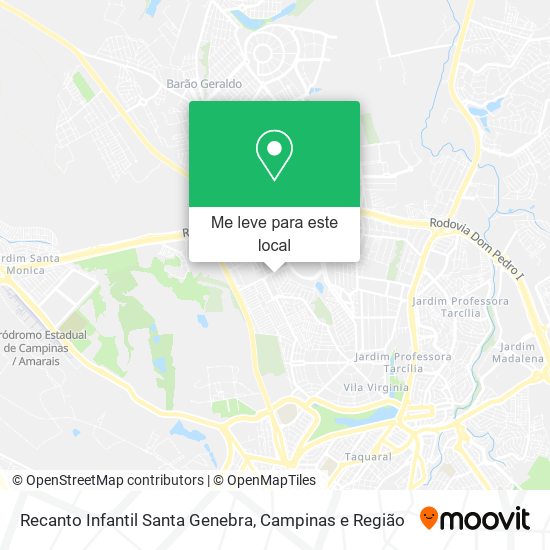 Recanto Infantil Santa Genebra mapa