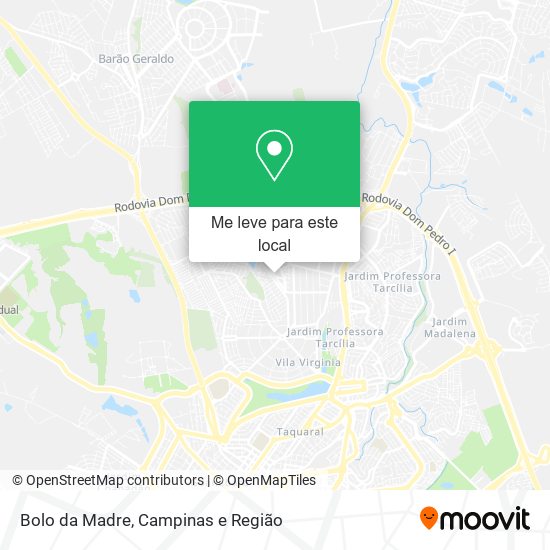 Bolo da Madre mapa