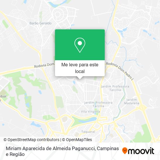 Miriam Aparecida de Almeida Paganucci mapa