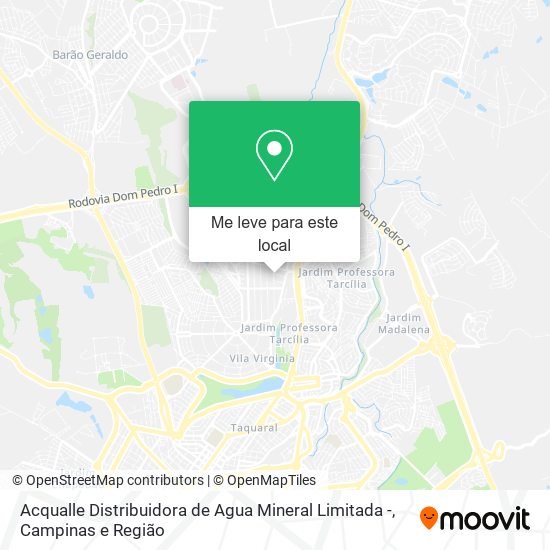 Acqualle Distribuidora de Agua Mineral Limitada - mapa