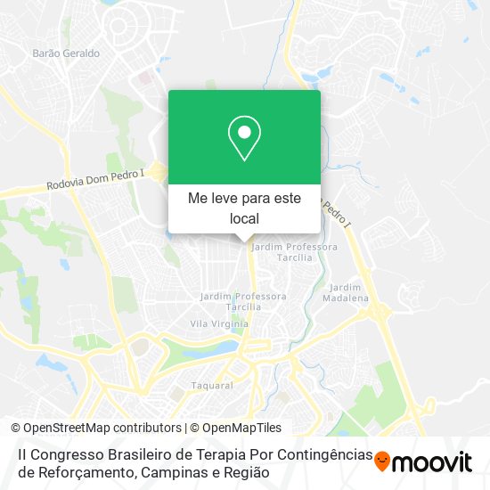 II Congresso Brasileiro de Terapia Por Contingências de Reforçamento mapa