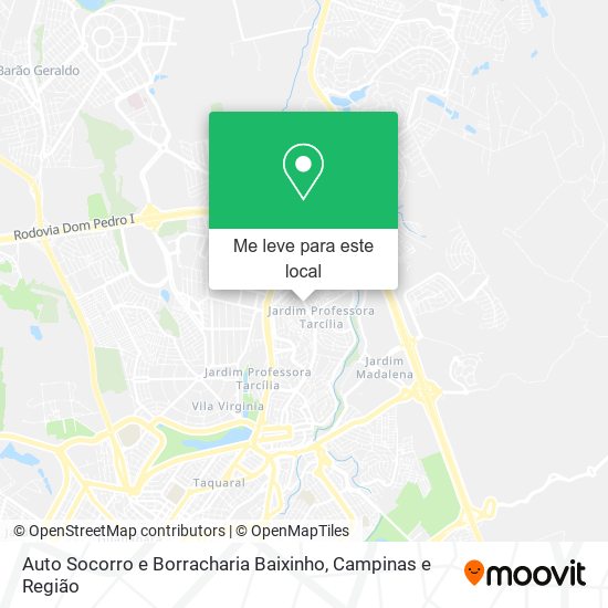 Auto Socorro e Borracharia Baixinho mapa