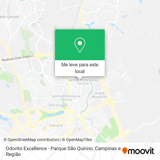 Odonto Excellence - Parque São Quirino mapa