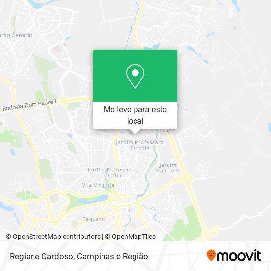 Regiane Cardoso mapa