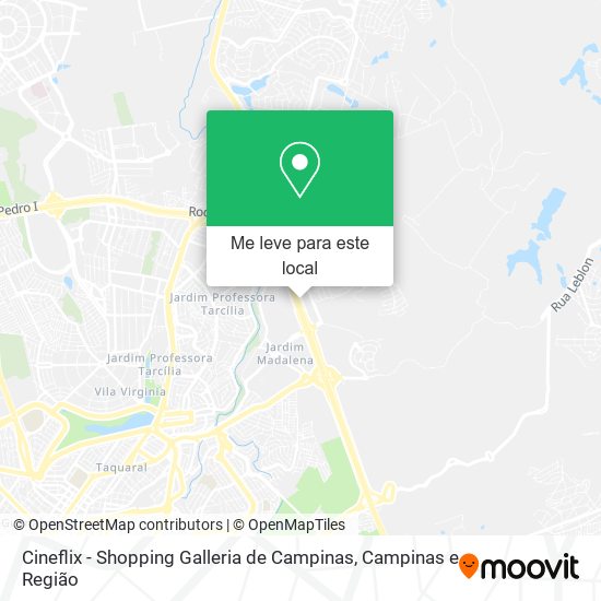 Cineflix - Shopping Galleria de Campinas mapa