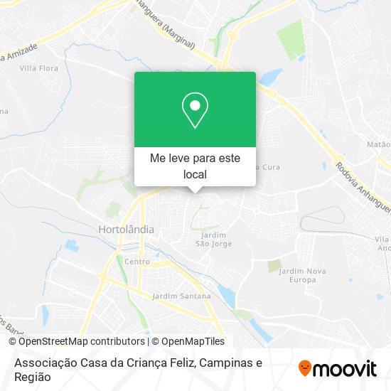 Associação Casa da Criança Feliz mapa